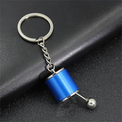 Creative Car Turbo Brake Disc Keychain Manual Transmission Lever Caliper Metal Keyring for Women Men Phone Pendant 4S Shop Gifts