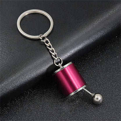 Creative Car Turbo Brake Disc Keychain Manual Transmission Lever Caliper Metal Keyring for Women Men Phone Pendant 4S Shop Gifts