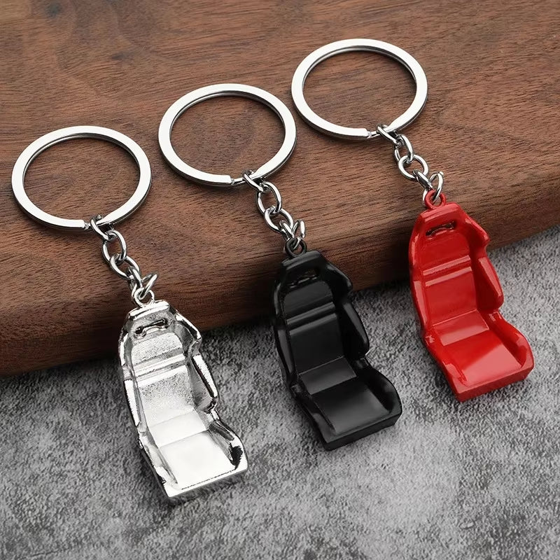 Creative Car Turbo Brake Disc Keychain Manual Transmission Lever Caliper Metal Keyring for Women Men Phone Pendant 4S Shop Gifts